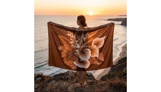 New Design Rayon Sarong Hand Painted by Balinese Artisans